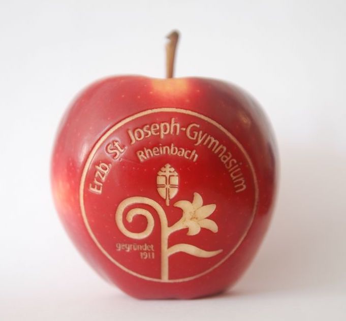 Apfel mit SJG-Logo