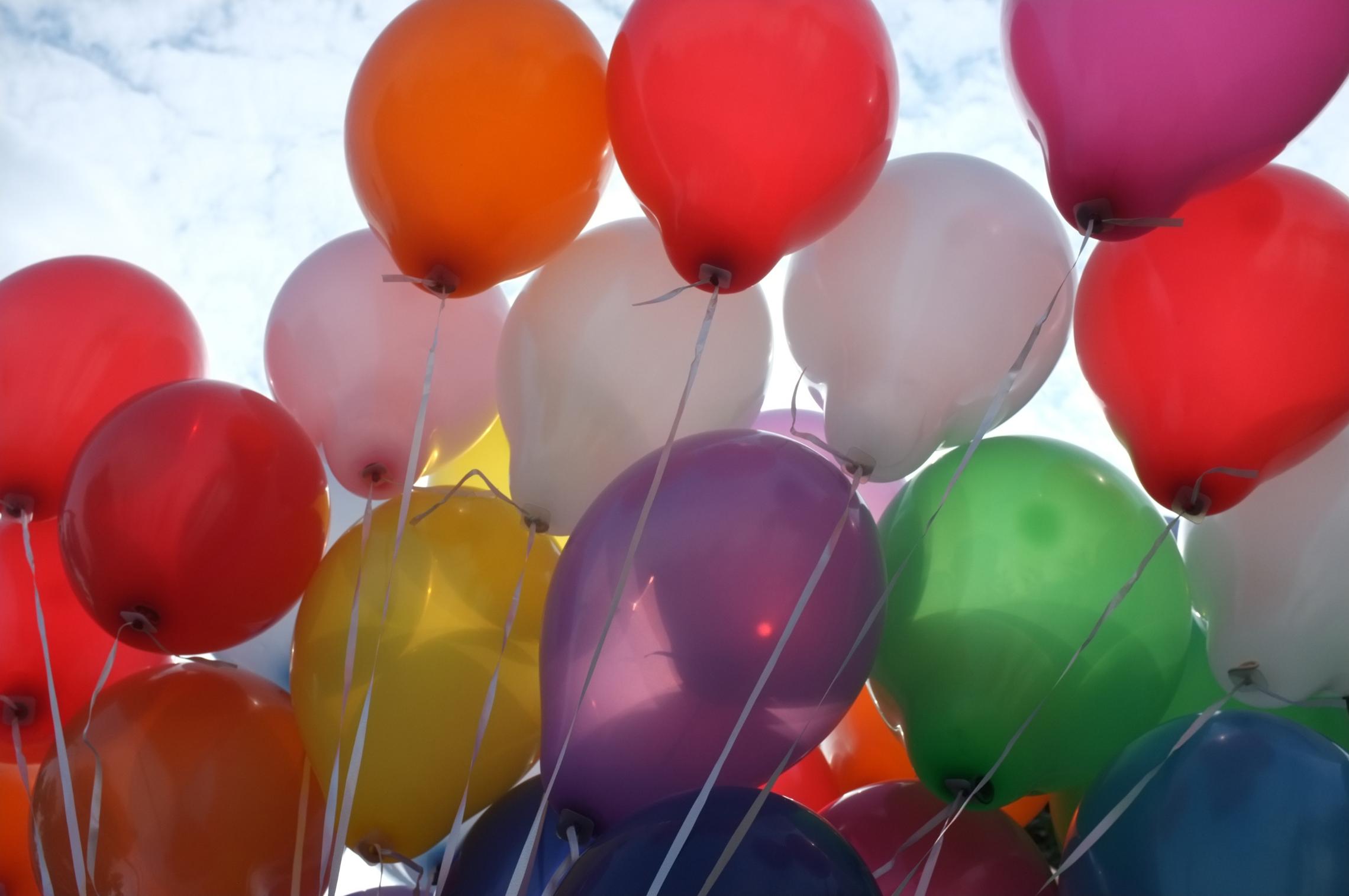 Ballons beim Schulfest