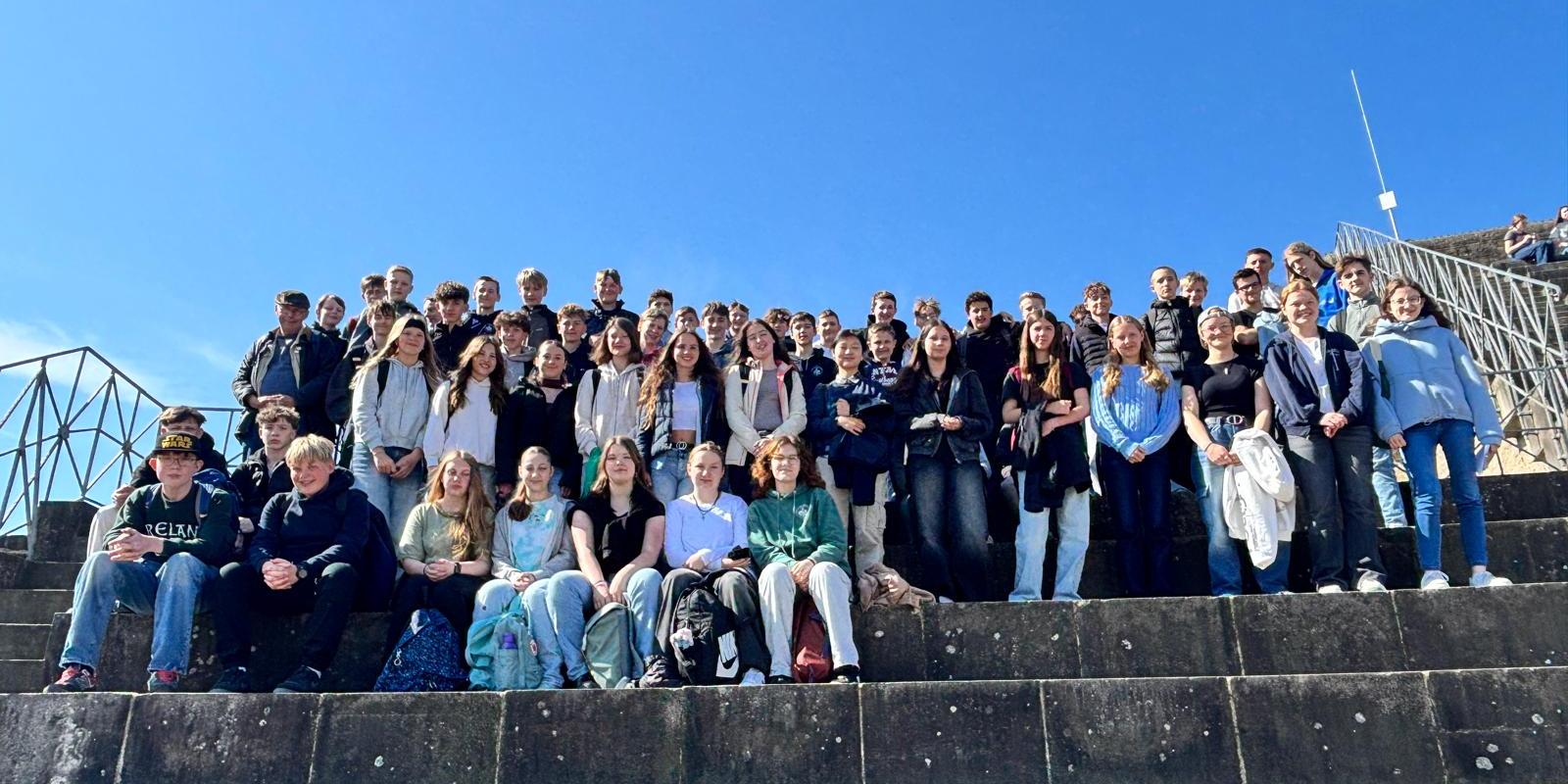 Gruppenfoto im Amphietheater
