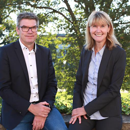 Schulleiter Michael Bornemann, Stellvertreterin Petra Hennigfeld